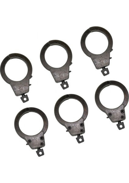 6 Adet Punk Manşetleri Anahtarlık Anahtarlık Tutunabilir Anahtarlık Yüzükler Çanta Çanta Araba Siyah (Yurt Dışından) indirimleri