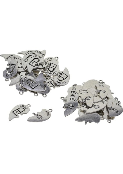 20 Takım Tibet Gümüş Kırık Kalp Aşk Anahtarı ve Kilit Dıy Charms Kolye (Yurt Dışından) fiyatları