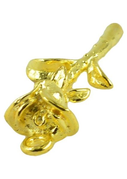 10 Adet Gül Çiçek Charms Kolye Çiçek Toplu Charms 36X15MM Altın (Yurt Dışından) indirimleri