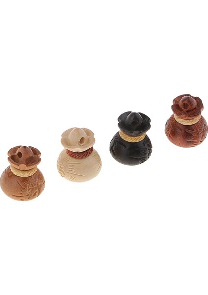 4x Karışık Ahşap Çanta Kolye Takılar El Yapımı Takı Dıy Craft Süs Için (Yurt Dışından)
