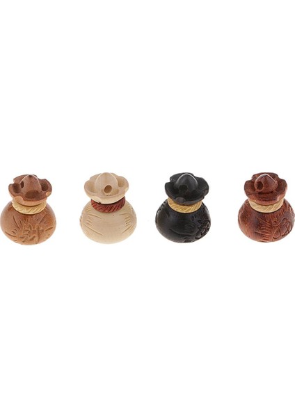 4x Karışık Ahşap Çanta Kolye Takılar El Yapımı Takı Dıy Craft Süs Için (Yurt Dışından)
