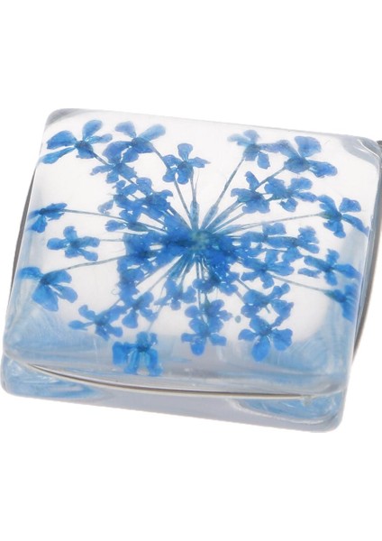 1 Parça Kurutulmuş Çiçek Kristal Kolye Cam Kolye Dıy Takı Koyu Mavi (Yurt Dışından) modelleri