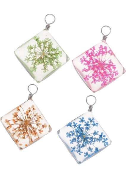 1 Parça Kurutulmuş Çiçek Kristal Kolye Cam Kolye Dıy Takı Koyu Mavi (Yurt Dışından) fırsatları