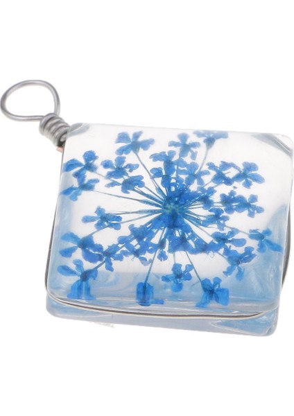 1 Parça Kurutulmuş Çiçek Kristal Kolye Cam Kolye Dıy Takı Koyu Mavi (Yurt Dışından) indirimleri