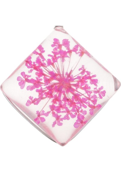 1 Parça Kurutulmuş Çiçek Kristal Kolye Cam Kolye Dıy Takı Pembe (Yurt Dışından) indirimleri