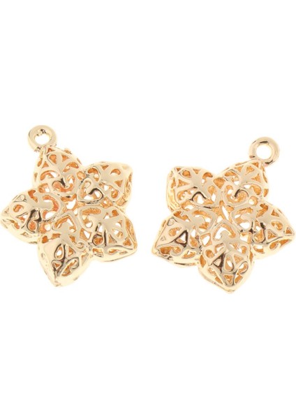 2x Altın Metal Yıldız Charm Kolye Hollow Boncuk Dıy Takı Bilezik Bulguları (Yurt Dışından) fırsatları