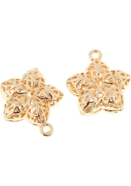 2x Altın Metal Yıldız Charm Kolye Hollow Boncuk Dıy Takı Bilezik Bulguları (Yurt Dışından) indirimleri