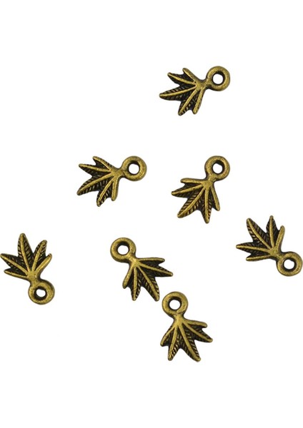 100X Pirinç Yaprak Kolye Charms Dıy Bilezik Zanaat Takı Yapımı Aksesuarları (Yurt Dışından) fırsatları