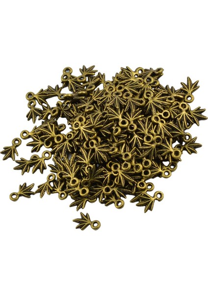 100X Pirinç Yaprak Kolye Charms Dıy Bilezik Zanaat Takı Yapımı Aksesuarları (Yurt Dışından) indirimleri