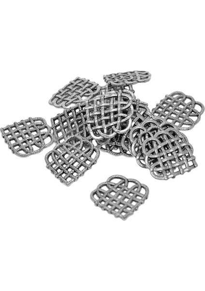 20 Parça Tibet Gümüş Celtic Düğüm Kalp Charms Dıy Kolye Kolye Yapımı (Yurt Dışından)