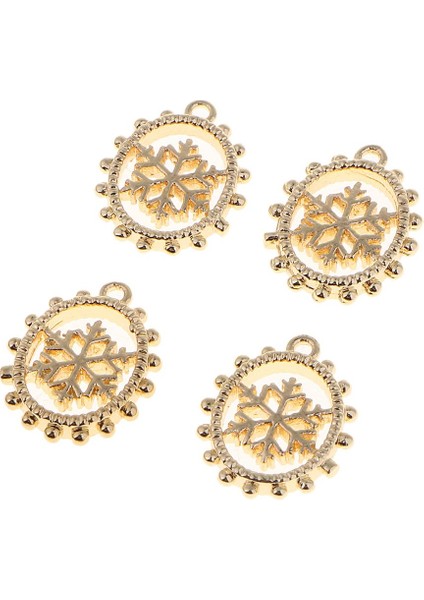 4 Adet Kar Charms Antik Kolye Takı Yapımı Için Hollow Charms (Yurt Dışından) fırsatları