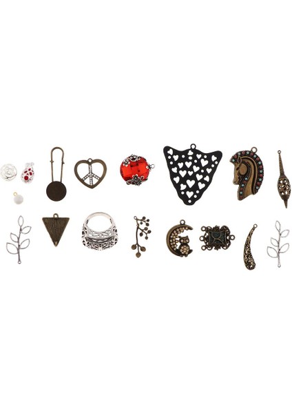 15X Eski Moda Takı Yapımı Aksesuarları Metal Charms Kolye Dıy Zanaat (Yurt Dışından) fiyatları