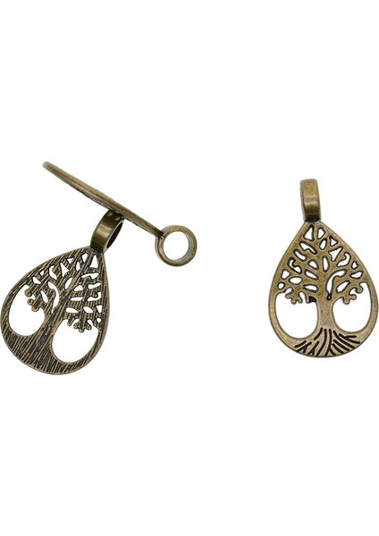 20 Adet Yenilik Bronz Hayat Ağacı Charm Damla Kolye Dıy Takı Yapımı (Yurt Dışından) modelleri
