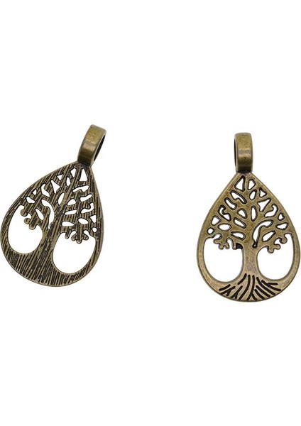 20 Adet Yenilik Bronz Hayat Ağacı Charm Damla Kolye Dıy Takı Yapımı (Yurt Dışından) indirimleri