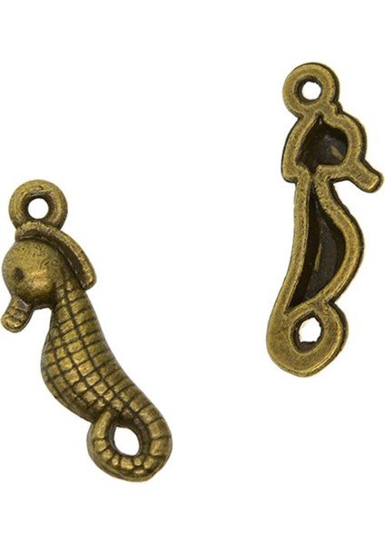 100 Adet Deniz At Kolye Antik Bronz Dıy Takı Kolye Charms Kazançları (Yurt Dışından) fırsatları
