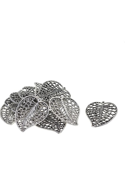 10 Adet Hollow Yapraklar Charms Kolye Dıy Kolye Takı Yapımı Için Craft (Yurt Dışından)