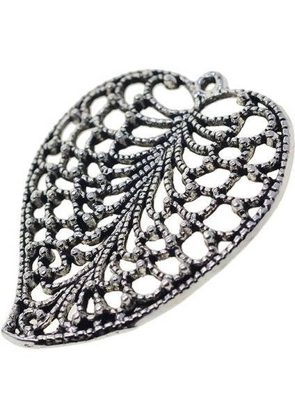 10 Adet Hollow Yapraklar Charms Kolye Dıy Kolye Takı Yapımı Için Craft (Yurt Dışından)