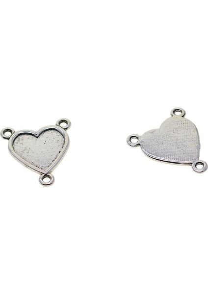 20 Adet Çinko Alaşım Kalp Charms Kolye Takı Dıy Charms Konnektörler El Sanatları (Yurt Dışından) modelleri