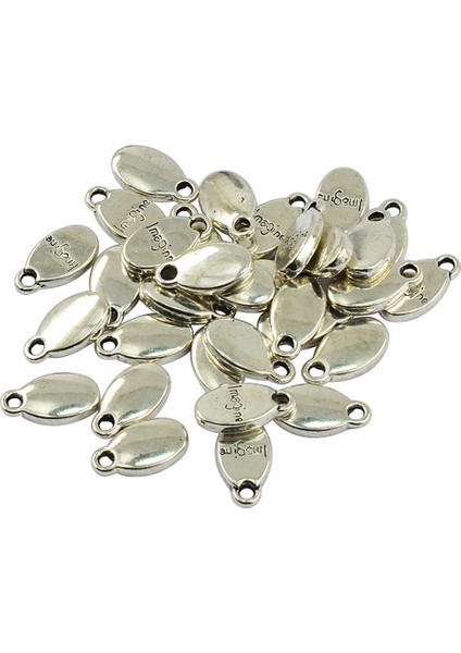 30 Parça Antik Gümüş Kolye Takı Dıy Takılar Kolye Zanaat Malzemeleri - 16 16 x 8.5 x 3 mm (Yurt Dışından)