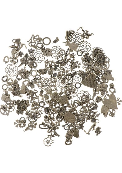 60 Parça Vintage Karışık Toplu Hollow Charm Kolye Takı Dıy Yapımı Craft 1 (Yurt Dışından)