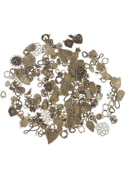 60 Parça Vintage Karışık Toplu Hollow Charm Kolye Takı Dıy Yapımı Craft 2 (Yurt Dışından)