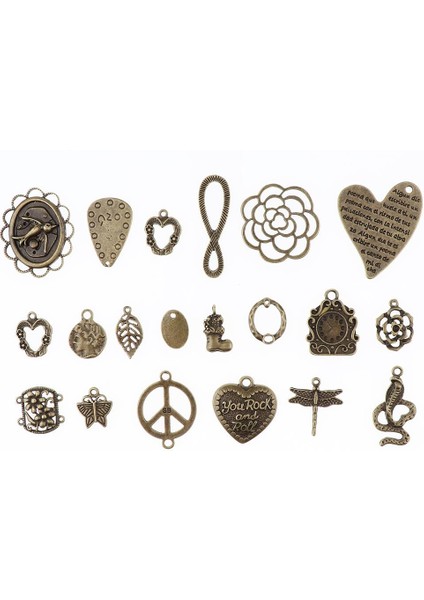 60 Parça Vintage Karışık Toplu Hollow Charm Kolye Takı Dıy Yapımı Craft 2 (Yurt Dışından) fırsatları