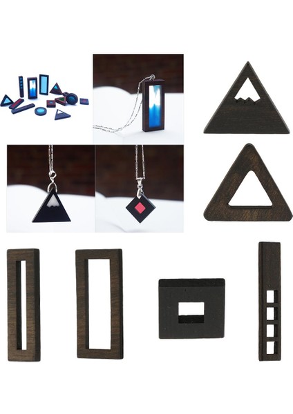 1 Adet Dıy Ahşap Çerçeve Takı Kolye Yapma Kalıp Ahşap Kalıp El Sanatları # 5 (Yurt Dışından) modelleri