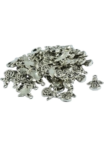 30 Adet Tibet Gümüş 3D Melek Charms Kolye Kolye Bilezik Yapılar Için (Yurt Dışından)