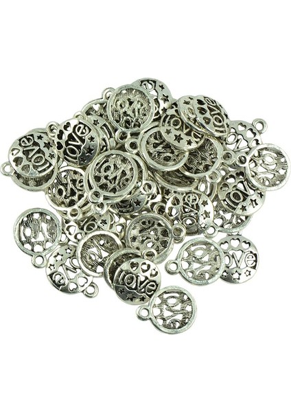 50 Adet Metal Tibet Gümüş Kolye Charms Dıy Bulgular El Sanatları Hollow Star (Yurt Dışından) fiyatları