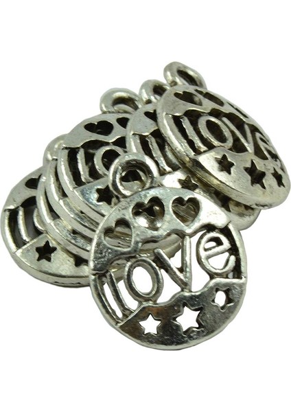 50 Adet Metal Tibet Gümüş Kolye Charms Dıy Bulgular El Sanatları Hollow Star (Yurt Dışından) indirimleri