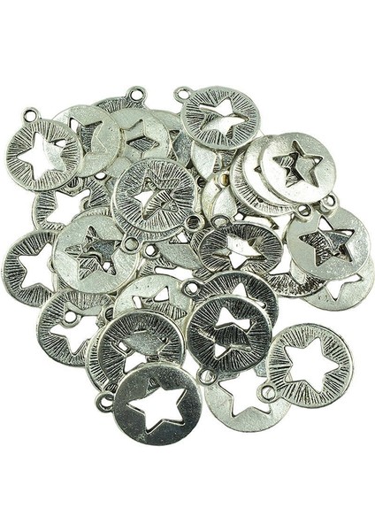 30 Adet Retro Tibet Gümüş Kolye Dıy Bulgular El Sanatları Ortada Hollow Star (Yurt Dışından) fiyatları
