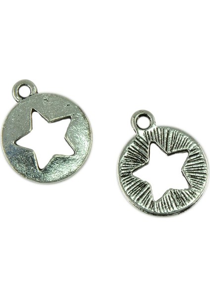 30 Adet Retro Tibet Gümüş Kolye Dıy Bulgular El Sanatları Ortada Hollow Star (Yurt Dışından) indirimleri