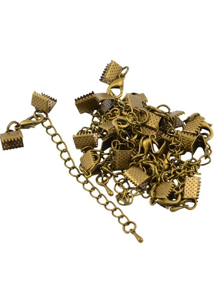 12X 8mm Vintage Stil Bronz Istakoz Toka Klipsi Extender Zinciri Sonu (Yurt Dışından)