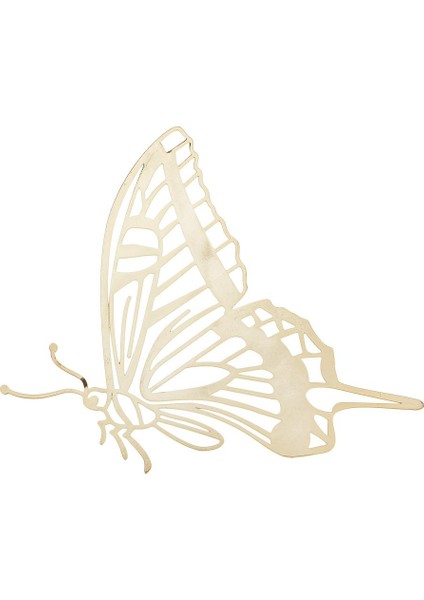 Metal Kelebek Şekli Hollow Book Mark Klip Ofis Okul Malzemeleri Altın (Yurt Dışından)