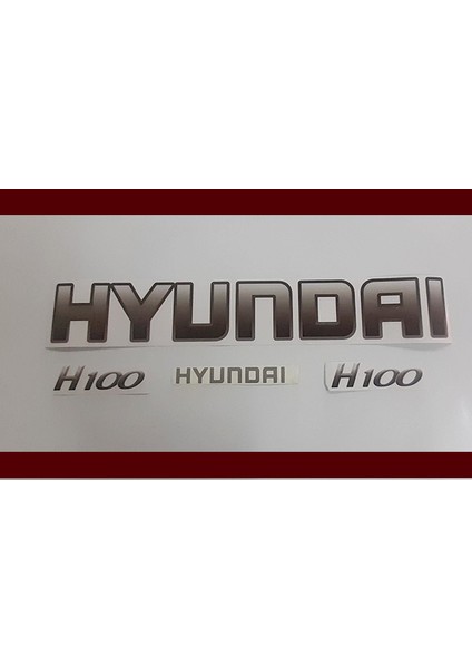 Hyundaı H100 Kasa Etiketi