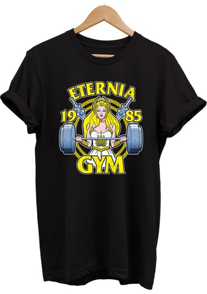 She-Ra Gym Baskılı  Pamuk Oversize T-Shirt Büyük Beden Tişört