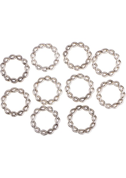 10 Parça Alaşım Dıy Saç Takı Küpe Bulguları Çiçek Yuvarlak 20X20MM (Yurt Dışından) fiyatları