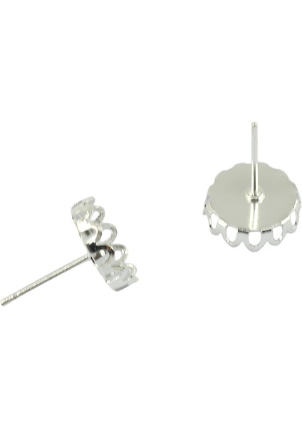 20 Adet 10MM Cabochon Ayarları Küpe Boşluklar Küpe Çerçeve Baz Gümüş Beyaz (Yurt Dışından) fırsatları