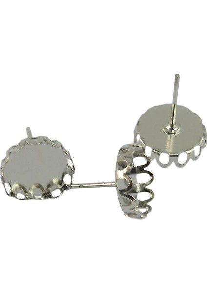 20 Adet 10MM Cabochon Ayarları Küpe Boşluklar Küpe Çerçeve Baz Gümüş (Yurt Dışından) modelleri