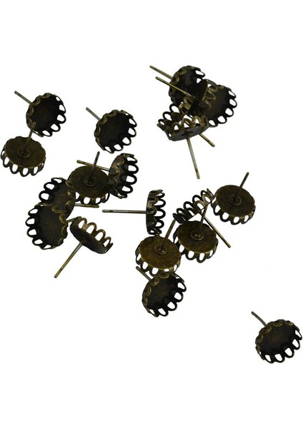 20 Adet 10MM Cabochon Ayarları Küpe Boşluklar Küpe Çerçeve Baz Bronz (Yurt Dışından) indirimleri