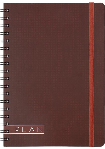 Spiralli Sert Kapak Plan Plaza Defter 17X24 100 Yp Kareli 418972-99