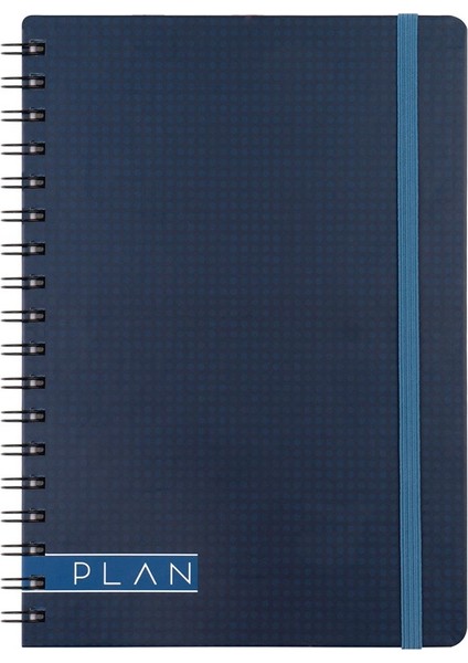 Spiralli Sert Kapak Plan Plaza Defter 17X24 100 Yp Kareli 418972-99