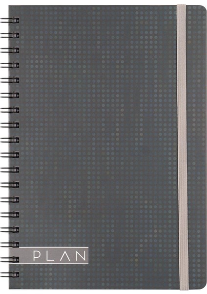 Spiralli Sert Kapak Plan Plaza Defter 17X24 100 Yp Kareli 418972-99