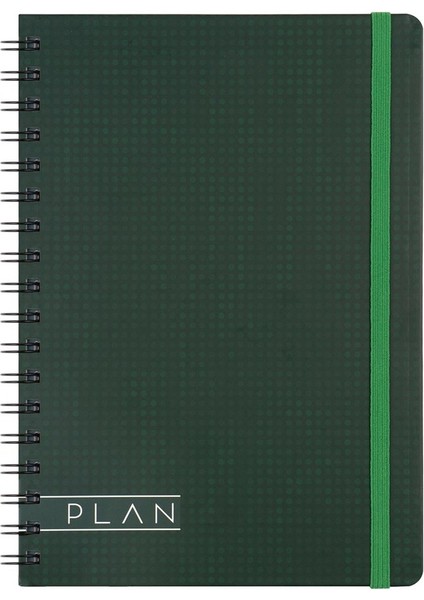 Spiralli Sert Kapak Plan Plaza Defter 17X24 100 Yp Kareli 418972-99