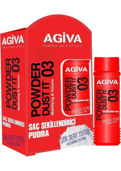 Sert Tutuş Saç Şekillendirici Pudra Wax Kırmızı 03