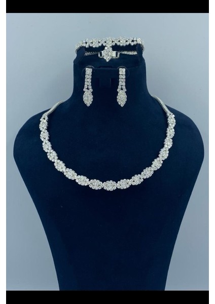 Zirkon Swarovski Taş Kaplama Sevgi Bağı Modeli