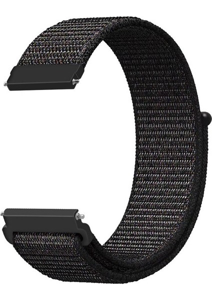 Samsung Galaxy Watch 4 Classic 42MM / 46MM Akıllı Saat Uyumlu Spor Kumaş Desenli Cırt Cırtlı Kordon Kayış