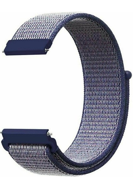 Amazfit Gtr 42MM Akıllı Saat Uyumlu Spor Kumaş Desenli Cırt Cırtlı Kordon Kayış