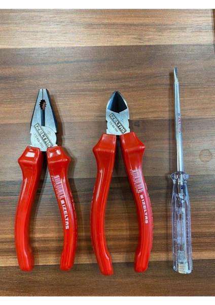 Pense , Yan Keski , Kontrol Kalemi Seti 3 Parça