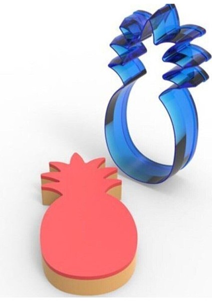 Ananas Polikarbon Kurabiye Kalıbı 8,3 cm x 4 cm